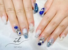 イル 神戸店/３D×ツイードネイル