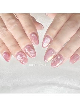 リッシュ トロワ(RICHE trois)/マグネット×オーロラネイル