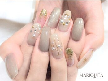 ネイルサロン マリキータ(MARIQUITA)の写真/クリスマスや成人式などイベントNAIL◎個性を生かし絶妙なバランスで仕上げる洗練されたカスタムNAILが定評