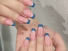 ユガール 渋谷(Ugirl)の雰囲気（長さだしワンホンフレンチネイル￥9800【フレンチ/ワンホン】）