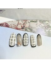 リップルズ(Ripples)/大人ツイードネイル