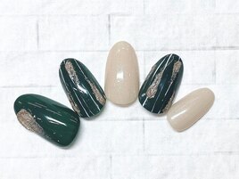 ニュアンスネイル　凹凸　和装