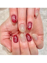 ニュアンスネイル/冬ネイル