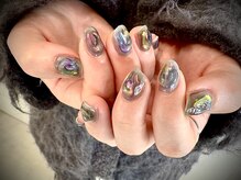 ヌル ネイル 堀江(NURU NAIL HORIE)/個性派/ミラー/ニュアンスネイル