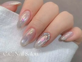マグネット+オーパルネイル