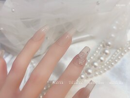 ちゅるん薔薇パーツネイル#新宿