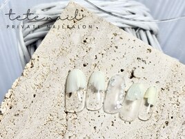 塗りかけ　イエロー　ホロ花