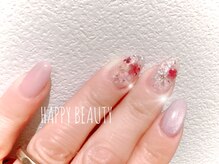 ハッピービューティー(Happy Beauty)/押し花ネイル7500円