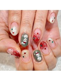 クリスマスネイル/冬ネイル