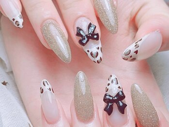 シーアンドビーネイル(C&B Nail)/チップ長さだし持ち込みデザイン