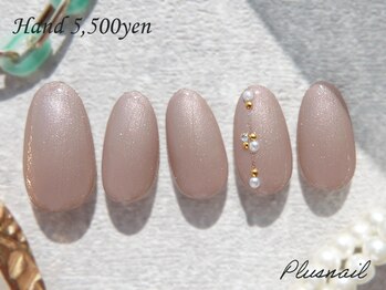 プラスネイル 銀座中央通り店(PLUS NAIL)/【3047】シンプルネイル