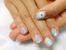 ネイルサロン ビューティーマジック 川口店/ フラワーエンボスネイル