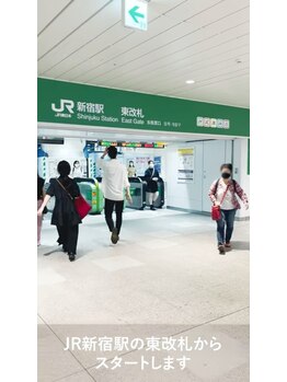 チャージ 新宿店/JR新宿駅からの道案内【1】