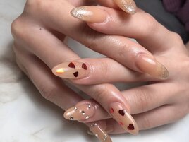 ハートホロネイル