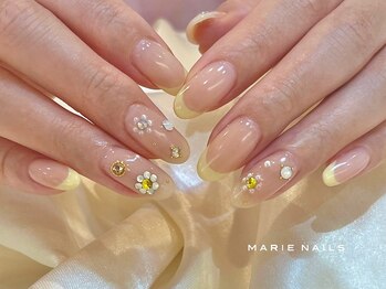 マリーネイルズ 心斎橋店(MARIE NAILS)/新規様9900円 黄色 0418a