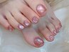 【◆foot◆フットバス＋甘皮ケア付き】マグネットorフラッシュネイル　¥8500