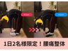 １日2名様限定【腰痛特化整体】★12500→4980（90分）姿勢◎で根本改善