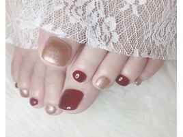 フット/ボルドー×ゴールド