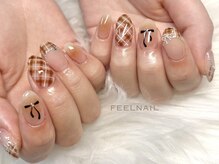 フィールネイル 天神橋店(feel nail)/チェックネイル/リボン