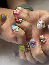 アトリエループ(atelier Loop by shiho)/カラフルおもちゃネイル