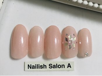 ネイリッシュサロン エー(Nailish Salon A)/ホロ雪の結晶