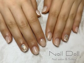 フラワーシンプルネイル