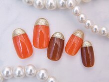 ティアリーネイル コレットマーレ店(Tiary Nail)/ぱっつんラメフレンチ