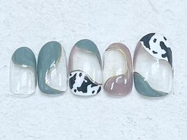 くすみカラー　レオパード