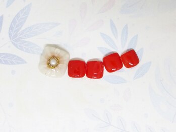 ネイルライフ(NailLife)/ぷっくりフラワーネイル