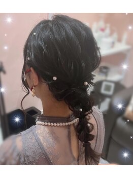 お呼ばれヘアセット