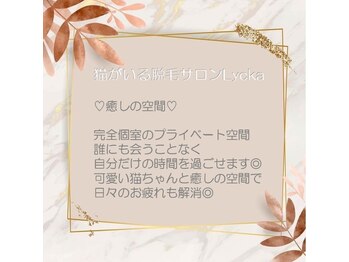 脱毛サロン リッカ(Lycka)/癒やしの空間