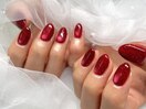 ボルドーマグネットネイル