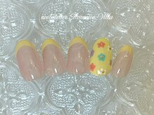 フロラシオン ヴィラ 日吉(Floracion Villa)/バターイエローフレンチネイル