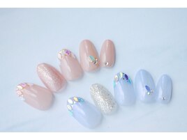 リーフフレンチネイル