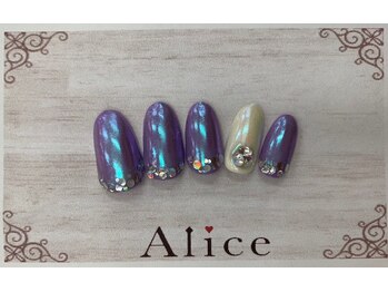 ネイルアンドアイラッシュ アリス(Alice)/デザインネイル￥8500（税込）