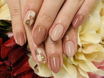 ダブルネイル(Double Nail)/【ほり】バレンタインカラー