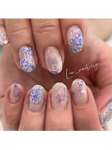レア(Lea)/紫陽花ネイル