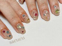 サククネイル(sacucunail)の雰囲気（☆90分コース☆パーツキラキラ【ストーン/ハート/トレンド】）