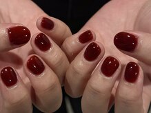 フィロンネイル 本町店(filonnail)/ワンカラー:ボルドー