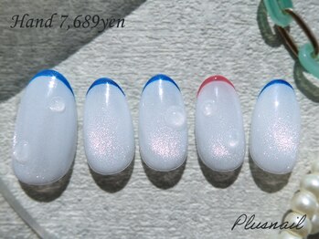 プラスネイル 自由が丘店(PLUS NAIL)/(3418)マグネット×しずくネイル