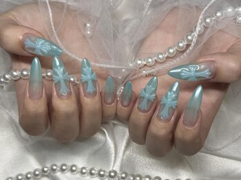 水グラデ×クロム