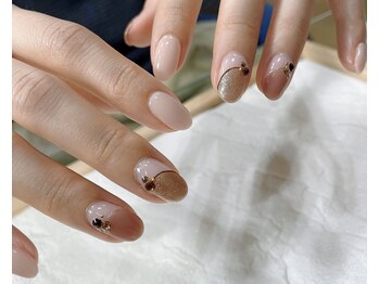08ネイル(08 nail＆school)/バルーンフレンチ♪
