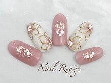 ネイルルージュ(Nail Rouge)/フラワーネイル、春ネイル、中野
