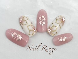 フラワーネイル、春ネイル、中野