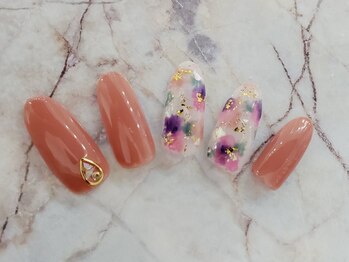 ビーケア 自由が丘店(B.care)/フラワーネイル¥6480