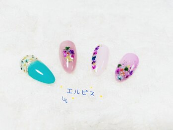 エルピス/押し花ネイル