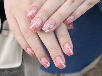 エムスラッシュ センター南(M.SLASH)/ラメグラデーションネイル