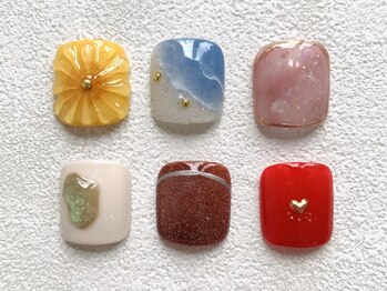 エクラ(e'clat)/フットネイル 親指デザイン