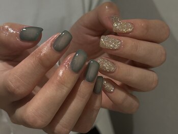 リノ 大阪本町店(lino)/アシメトリーネイル【11.25】