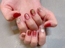 アトリエ ツメ(atelier TsuMe)/ニュアンス/大人マグネット/赤